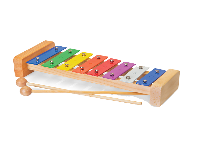 Colorful Xylophone Isolatedon Black PNG