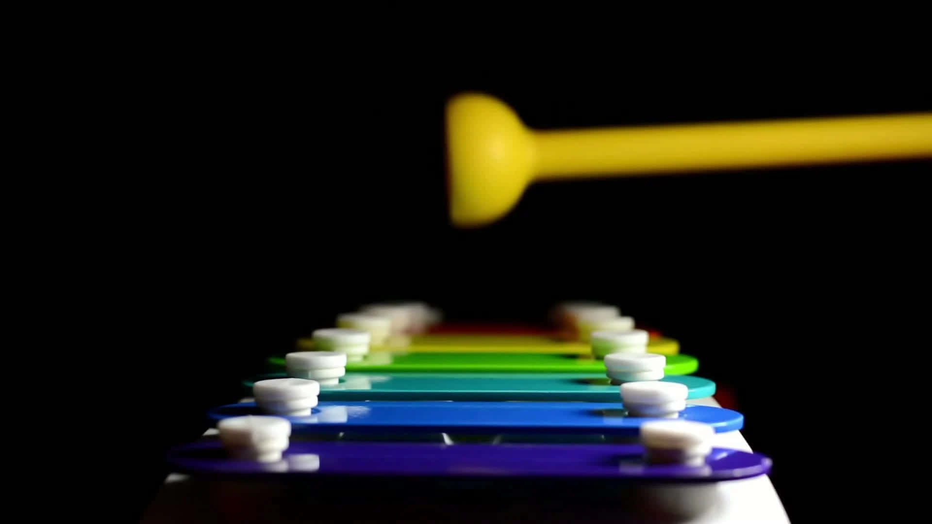 Colorful Xylophonewith Mallet Wallpaper
