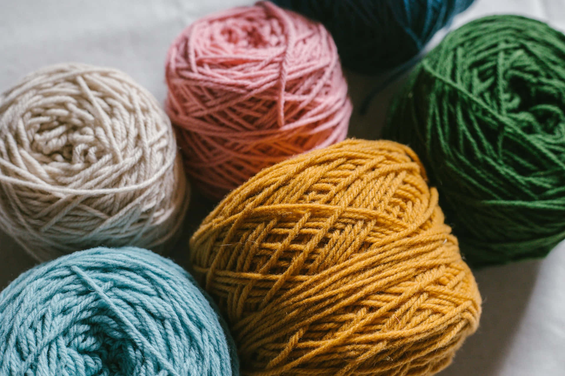 Colorful Yarns For Knitting Wallpaper