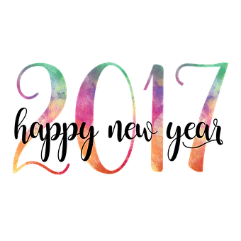 Colorful2017 New Year Celebration PNG