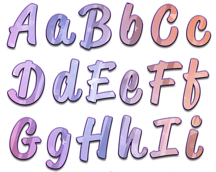 Colorful3 D Alphabet Letters PNG