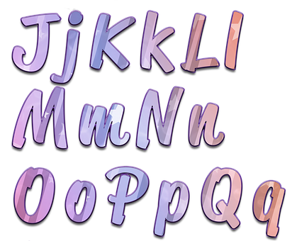 Colorful3 D Alphabet Letters Jto Q PNG