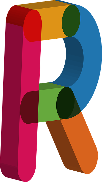 Colorful3 D Letter R PNG