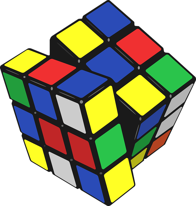 Colorful3 D Rubiks Cube PNG