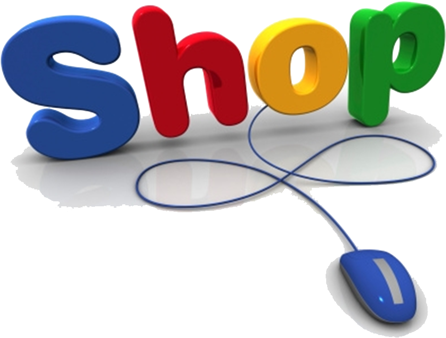 Colorful3 D Shop Textwith Computer Mouse PNG