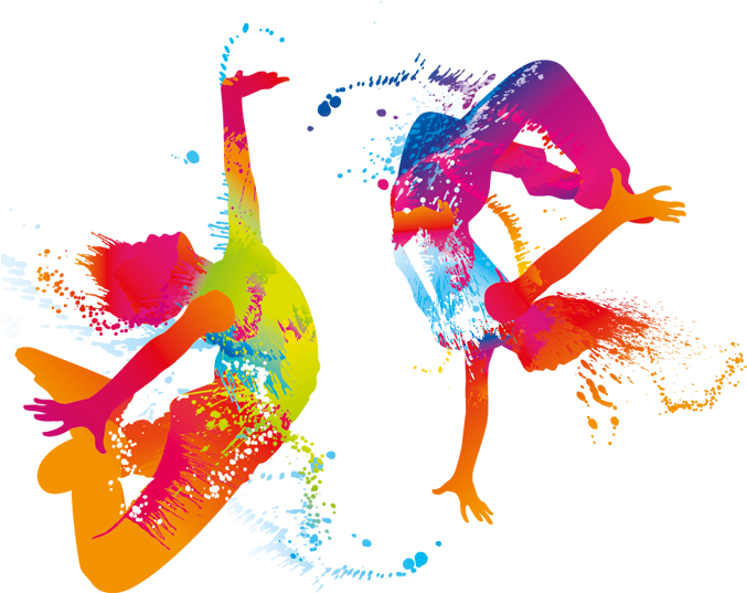 Colorful_ Abstract_ Dance_ Silhouettes PNG