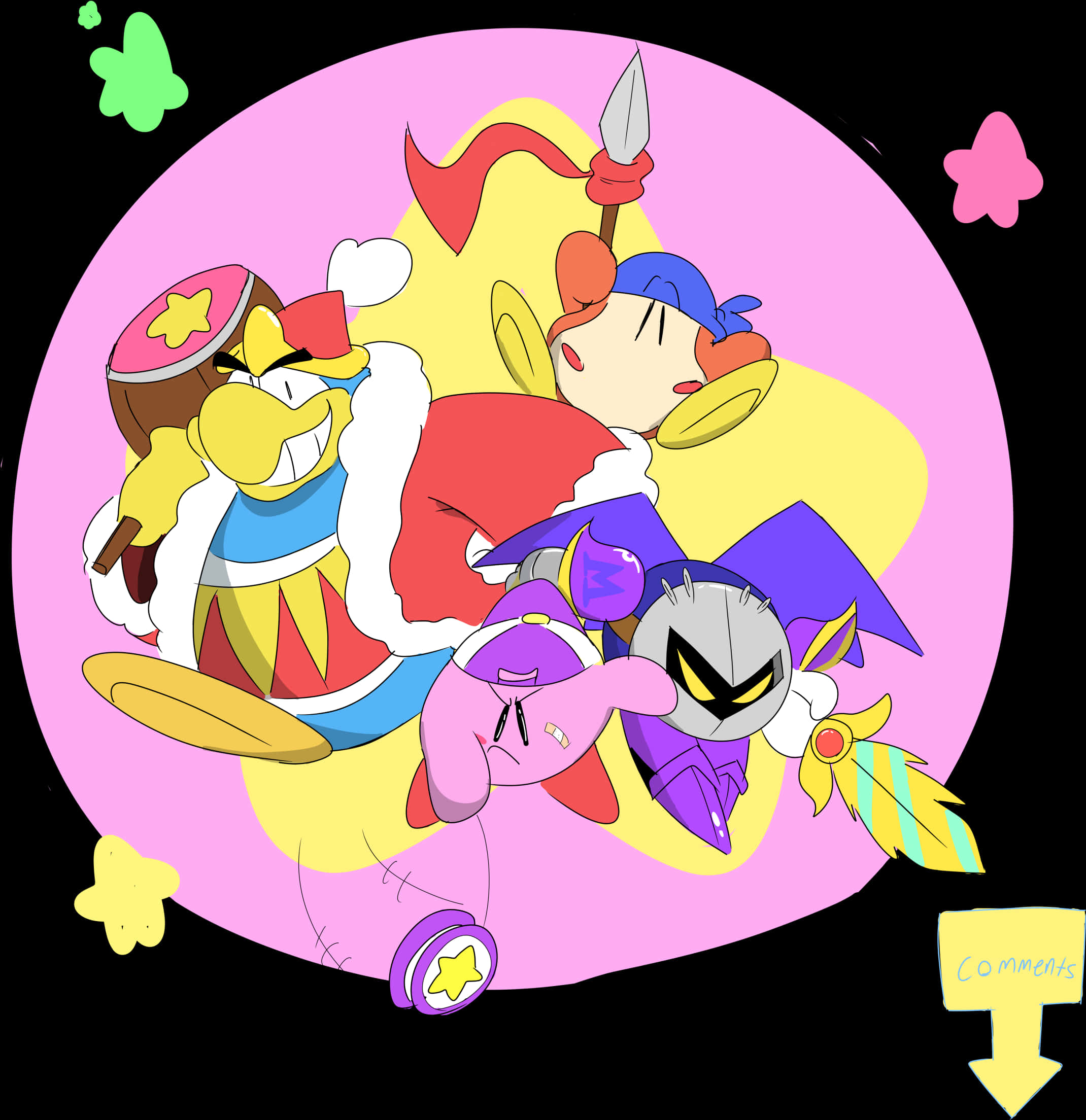 Colorful_ Animated_ King_ Characters PNG