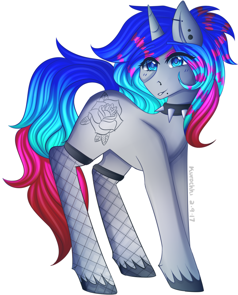 Colorful_ Anime_ Style_ Unicorn_ Character PNG