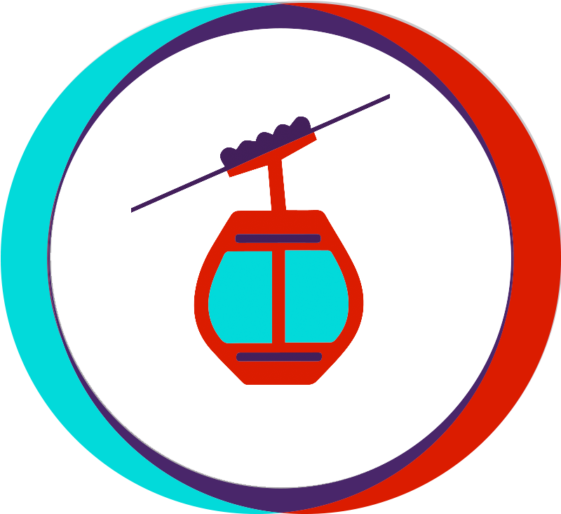 Colorful_ Cable_ Car_ Icon PNG