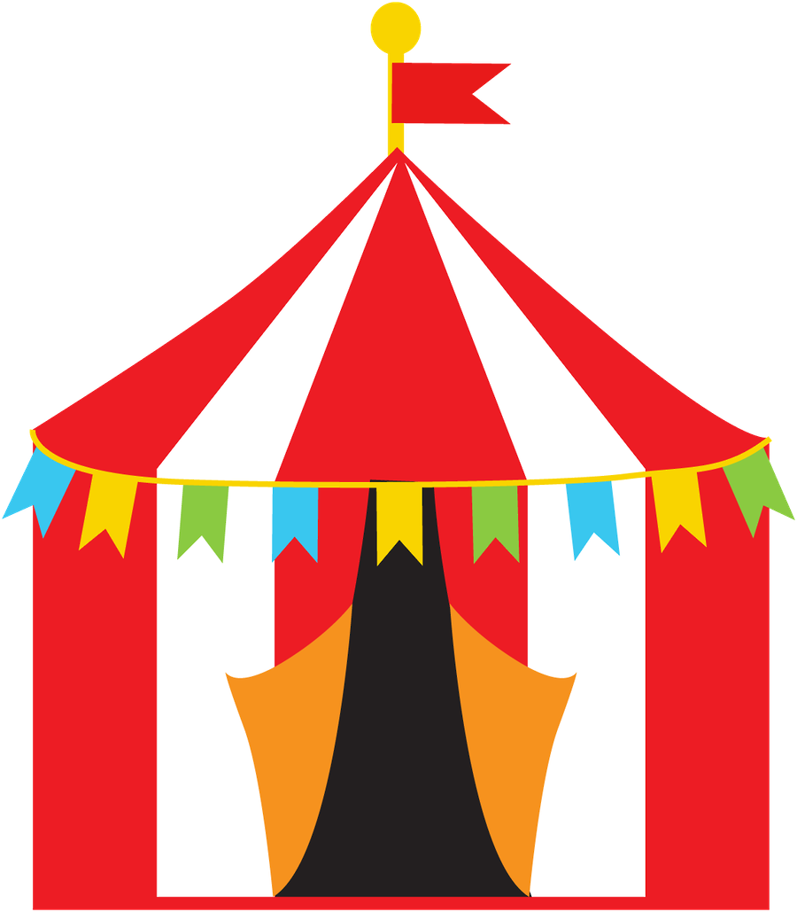 Colorful_ Circus_ Tent_ Illustration PNG