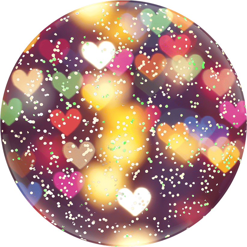 Colorful_ Heart_ Shaped_ Bokeh_ Background PNG