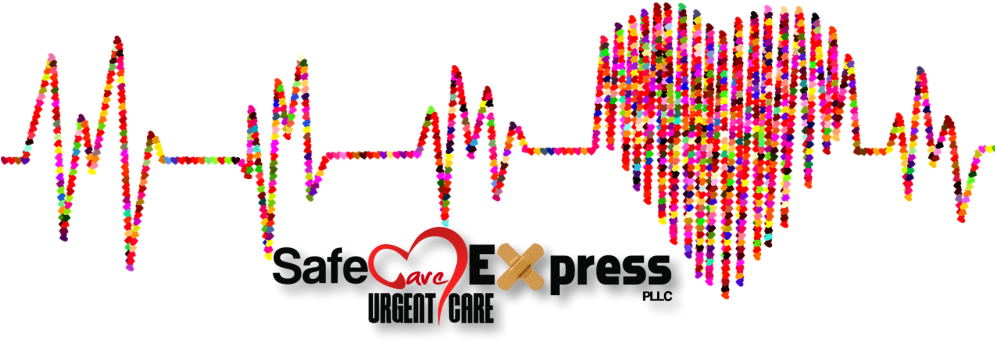 Colorful_ Heartbeat_ E K G_with_ Love_and_ Health_ Symbols PNG