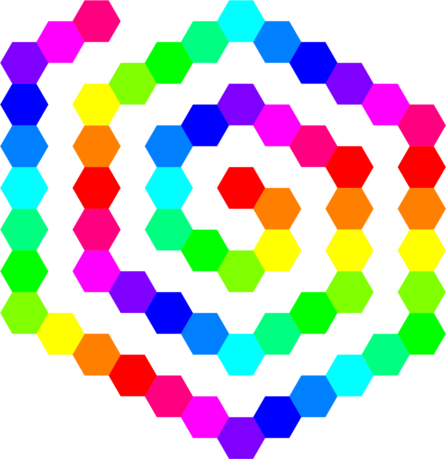 Colorful_ Hexagonal_ Spiral_ Pattern PNG