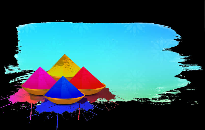 Colorful_ Holi_ Festival_ Powders PNG