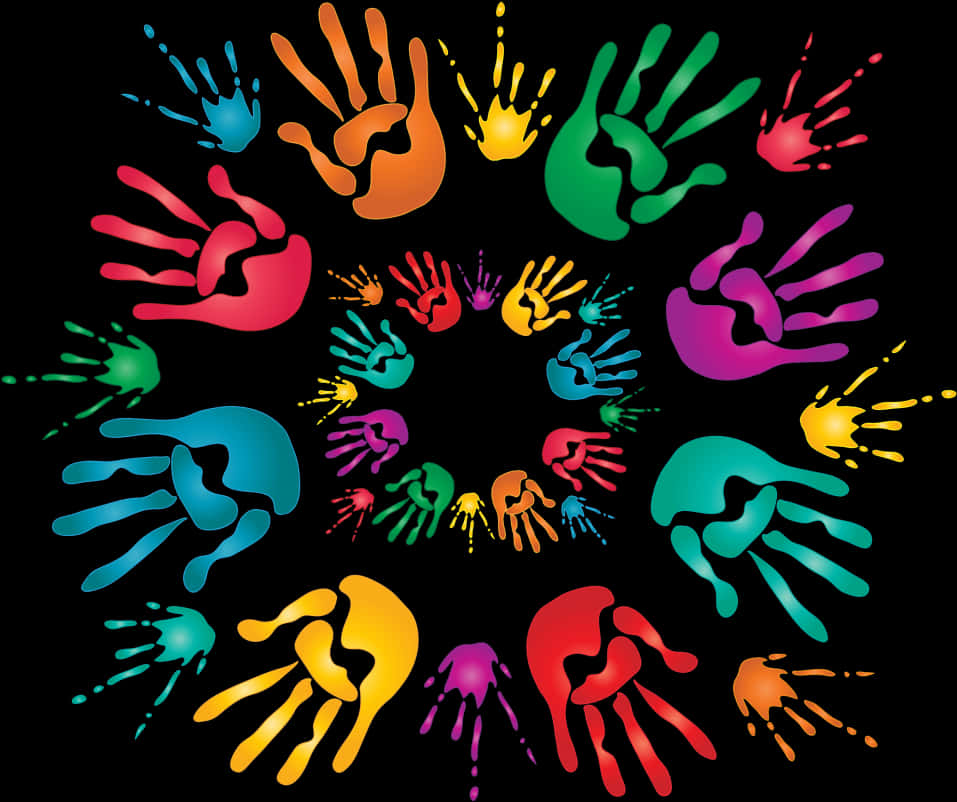 Colorful_ Holi_ Handprints_ Celebration PNG