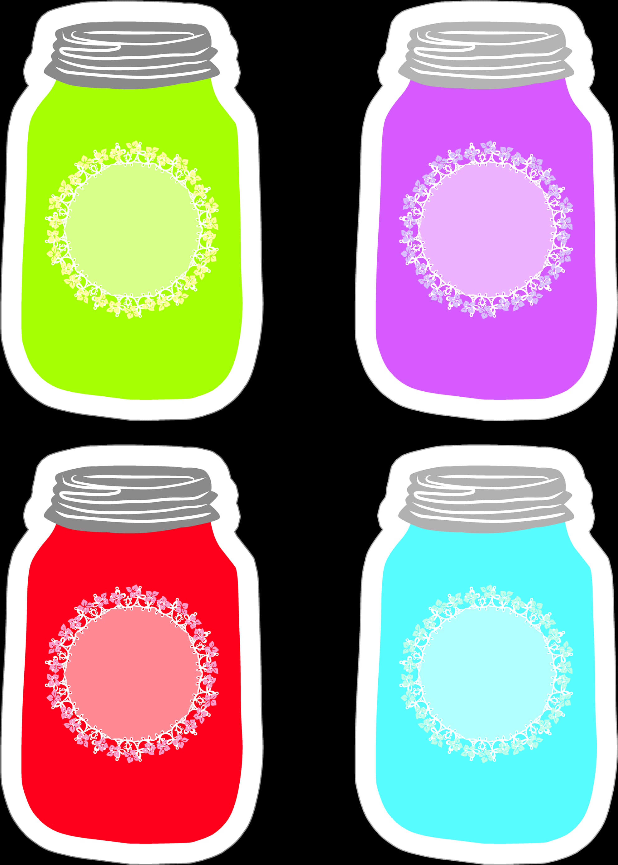 Download Colorful_ Jar_ Labels_ Vector | Wallpapers.com