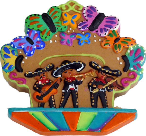 Colorful_ Mariachi_ Cookie_ Art PNG