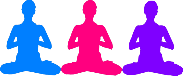Colorful_ Meditation_ Silhouettes PNG