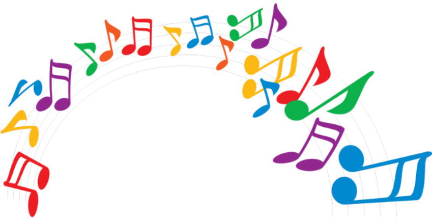 Colorful_ Musical_ Notes_ Arc PNG