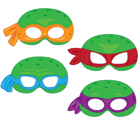 Colorful_ Ninja_ Masks_ Collection PNG