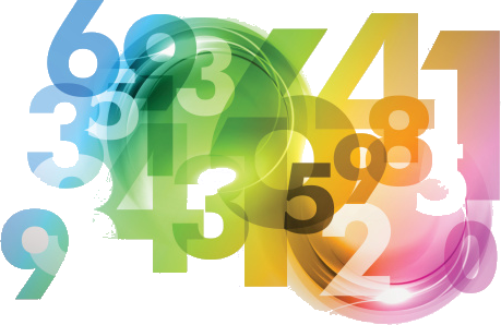 Colorful_ Numbers_ Abstract PNG