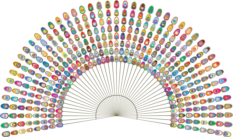 Colorful_ Peacock_ Feather_ Fan PNG