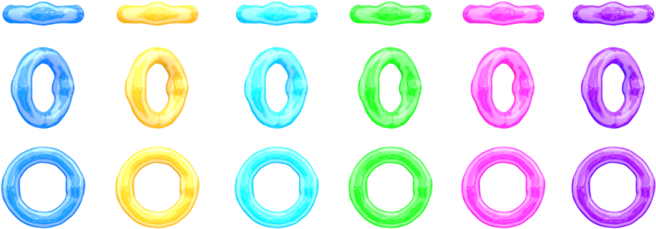 Colorful_ Sonic_ Rings_ Collection PNG