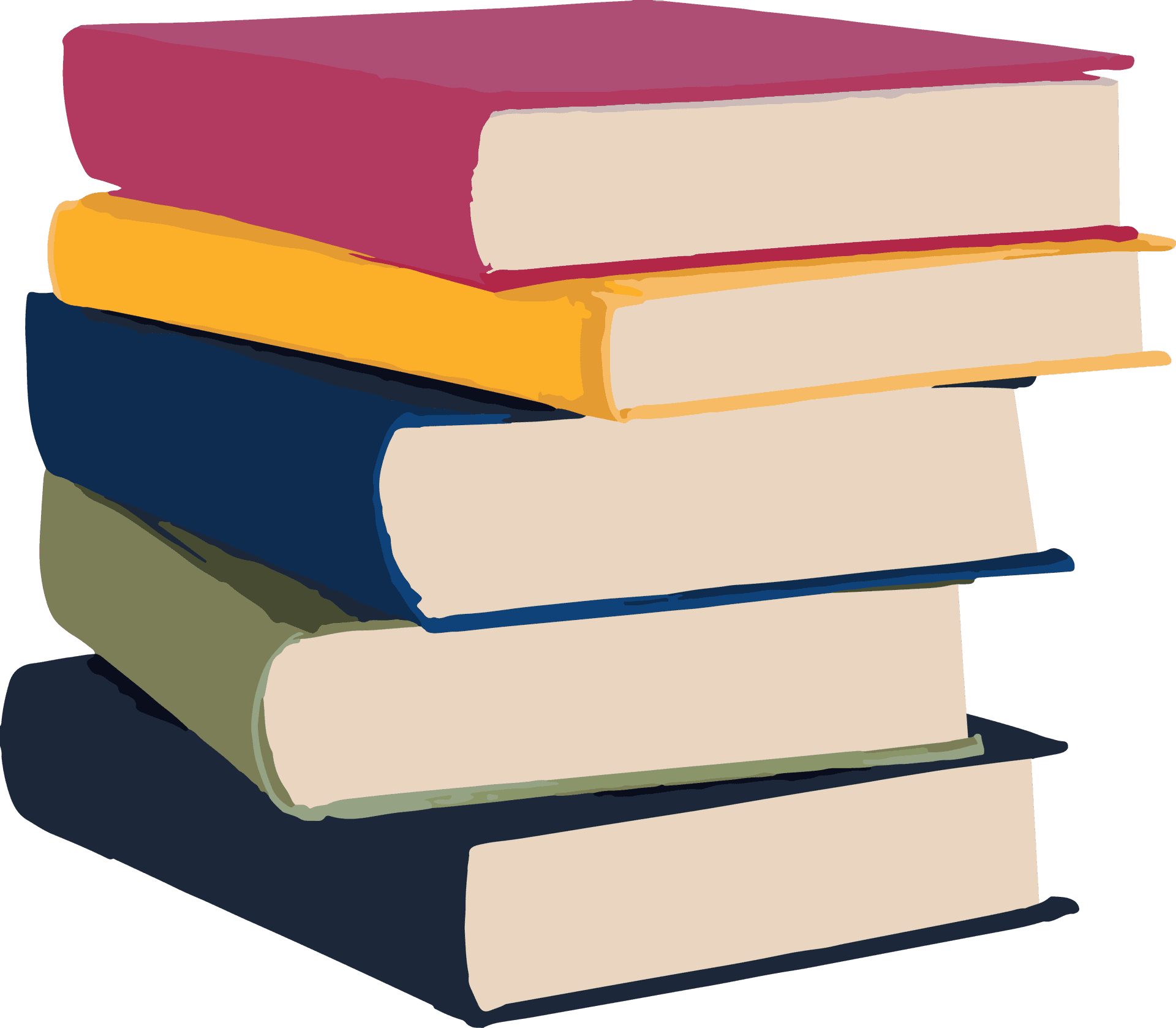 Colorful_ Stack_of_ Books_ Illustration PNG