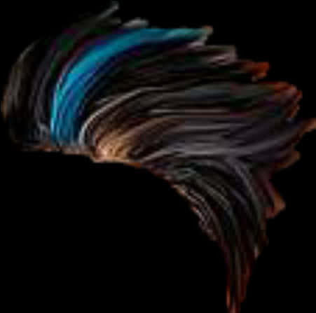 Colorful_ Streaked_ Hairstyle PNG