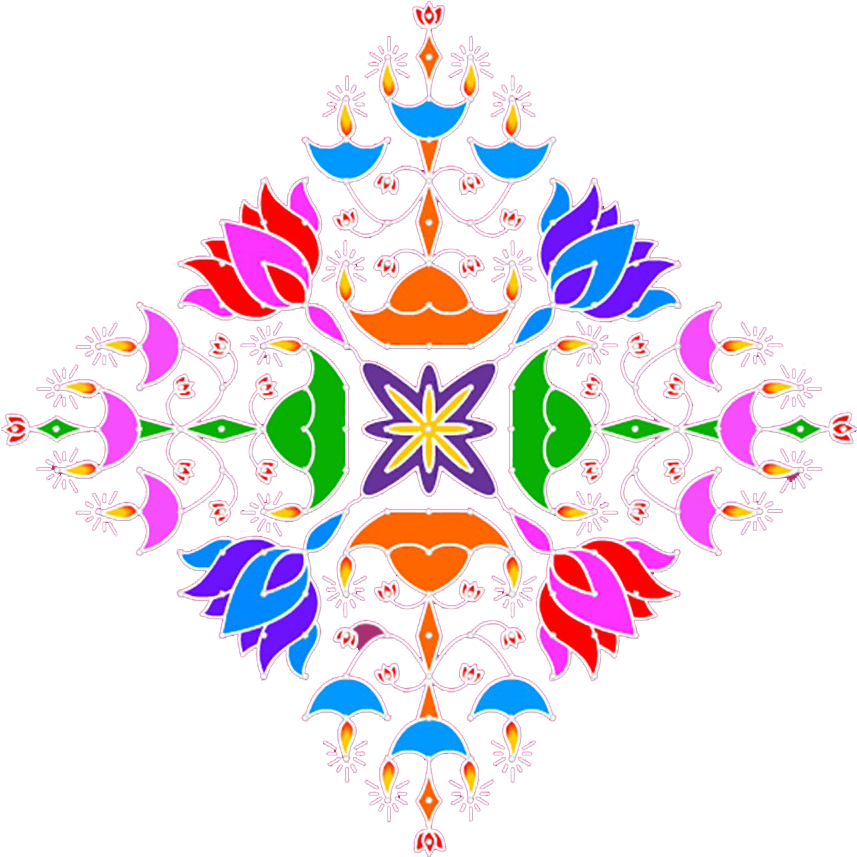 Colorful_ Symmetrical_ Rangoli_ Design.png PNG