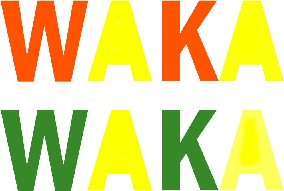 Colorful_ Waka_ Waka_ Text PNG