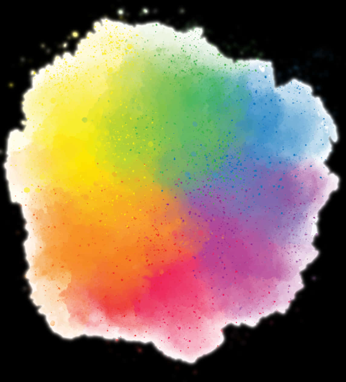 Colorful_ Watercolor_ Splash_ Background PNG