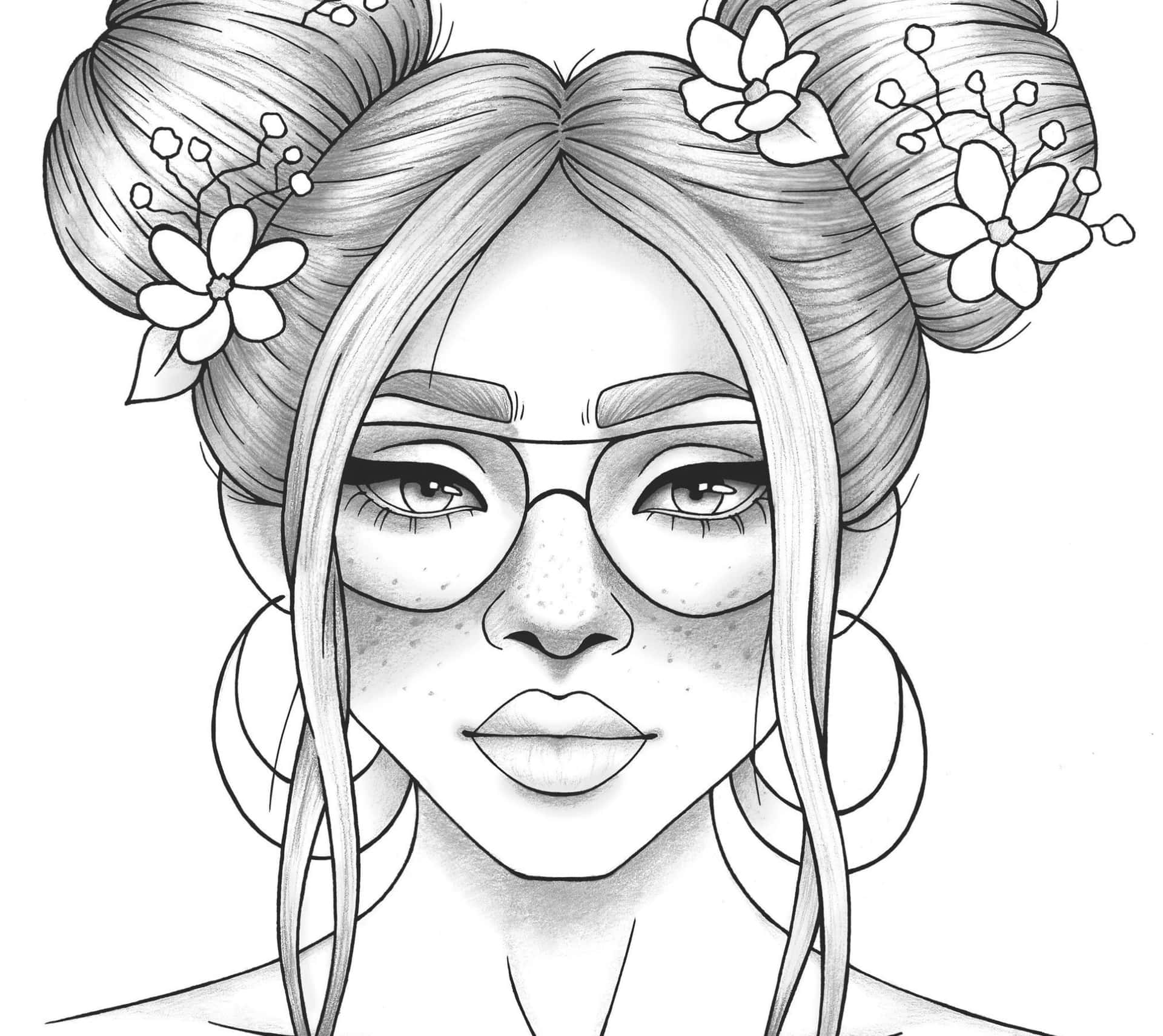 Stylish Girl Coloring Pictures