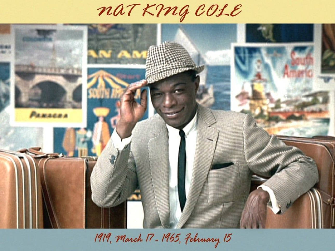 Kolorisiertenachruf Von Nat King Cole Wallpaper