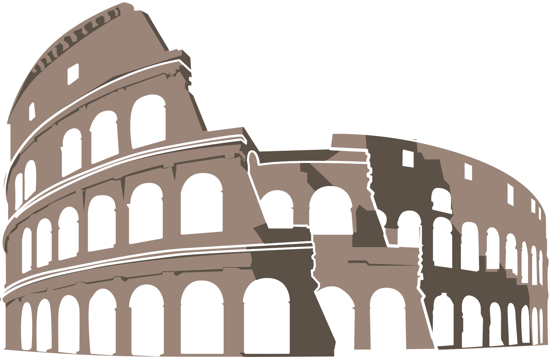 Colosseum Iconic Ancient Roman Architecture PNG