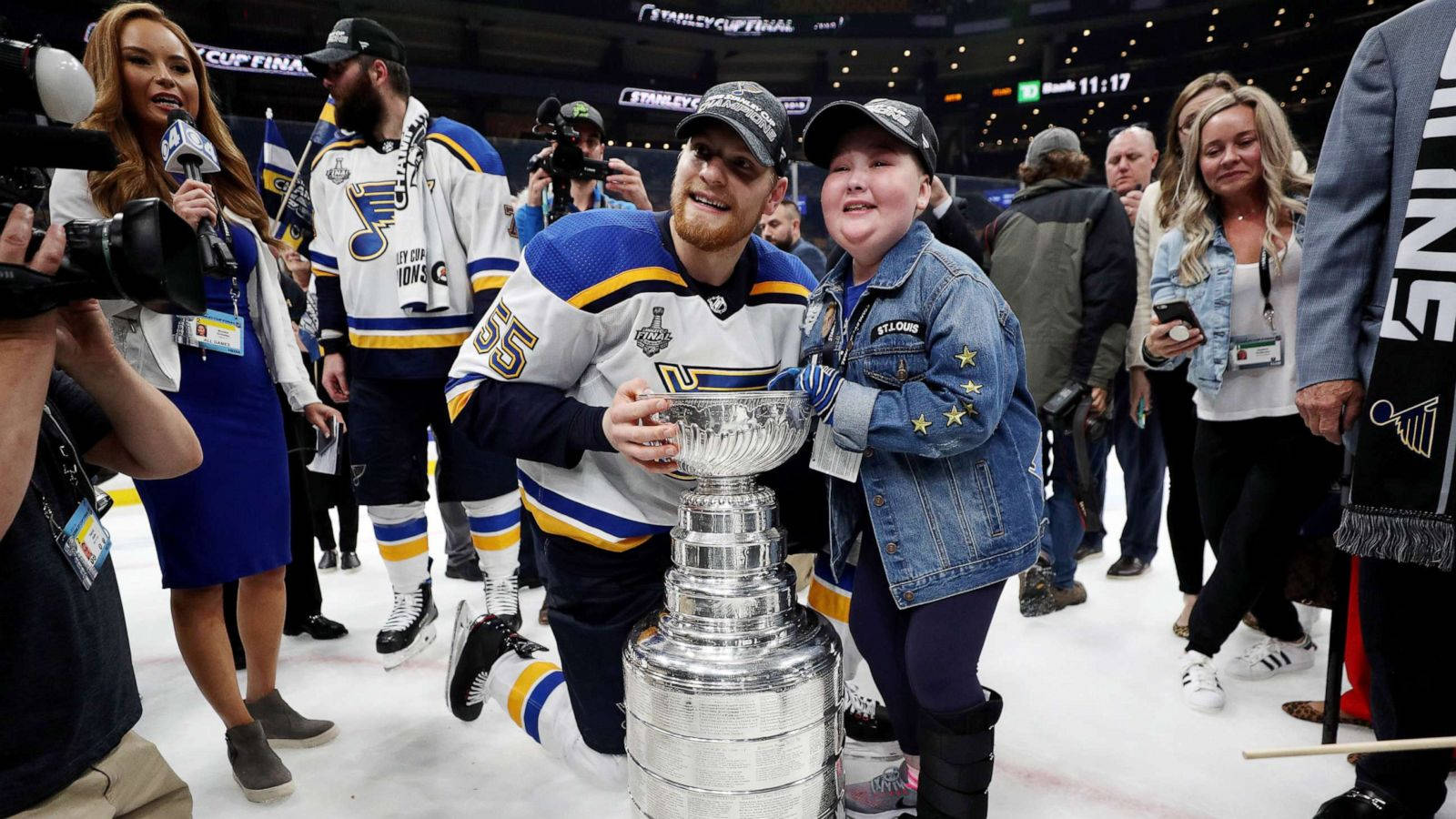 Colton Parayko Proudly Holding Championship Trophy Wallpaper