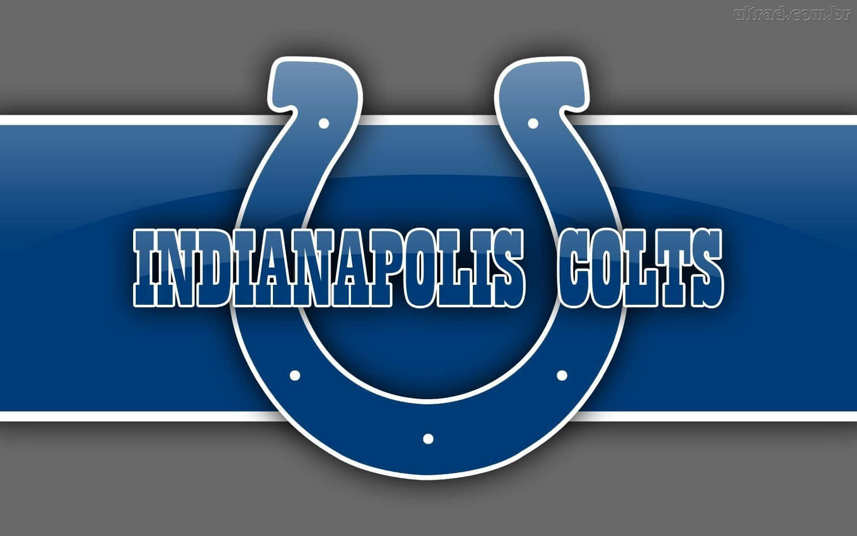 Indianapolis Colts Emblem og Ord Mærke Tapet Wallpaper