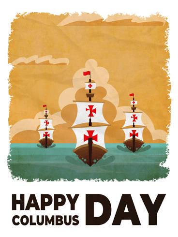 Columbus Day Red Cross Boats