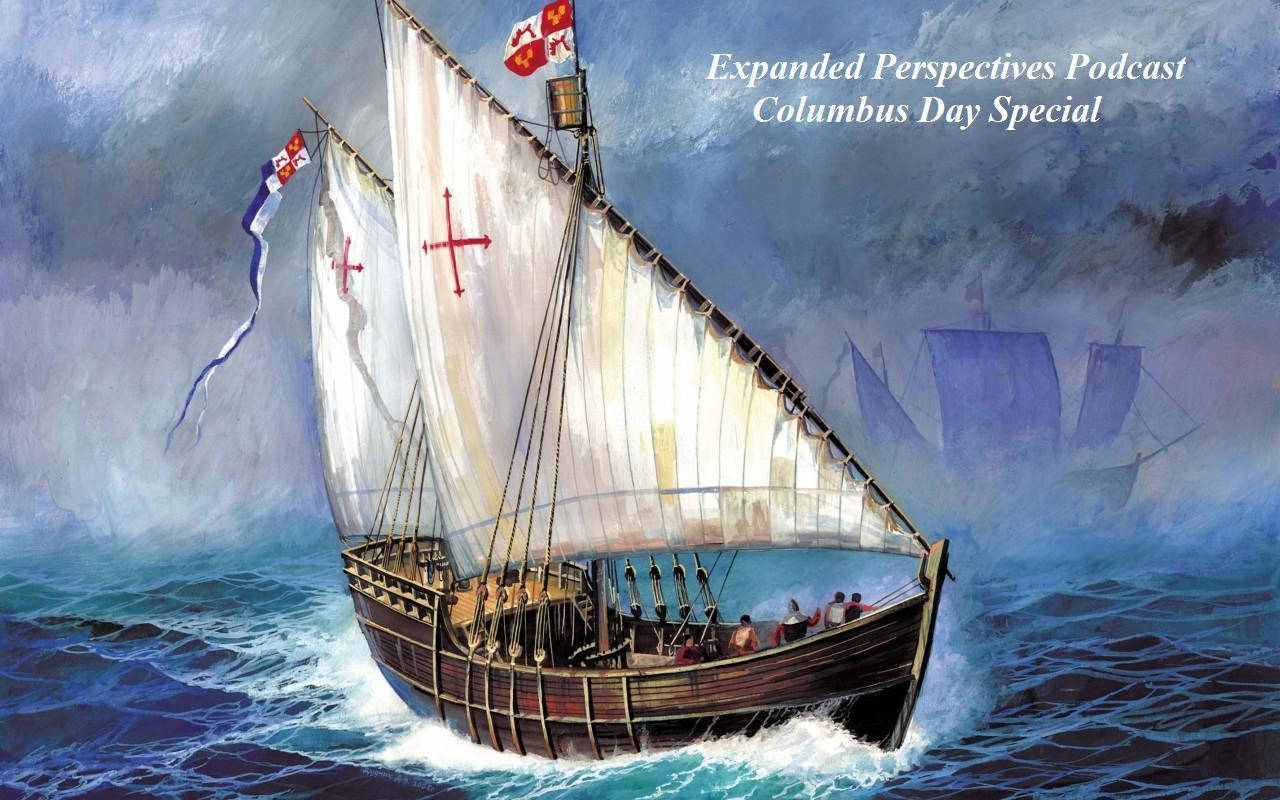 Columbus Day Ship In Ocean