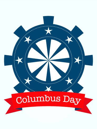 Columbus Day Ship's Wheel