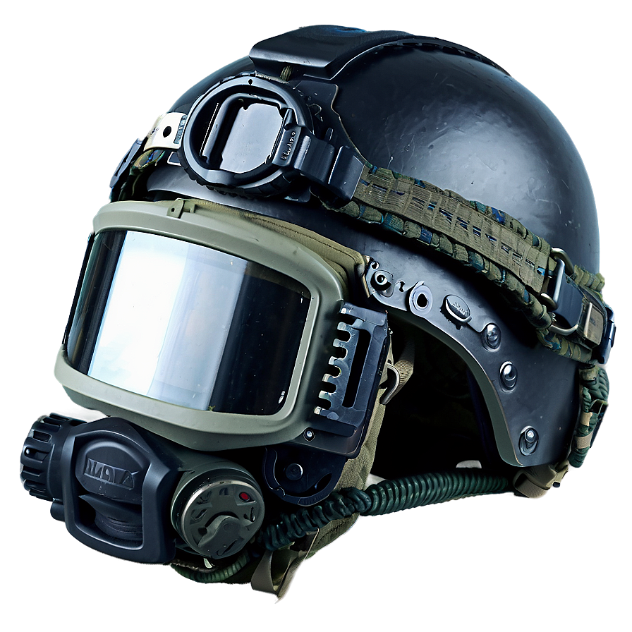 Combat Helmet With Communication Gear Png 72 PNG