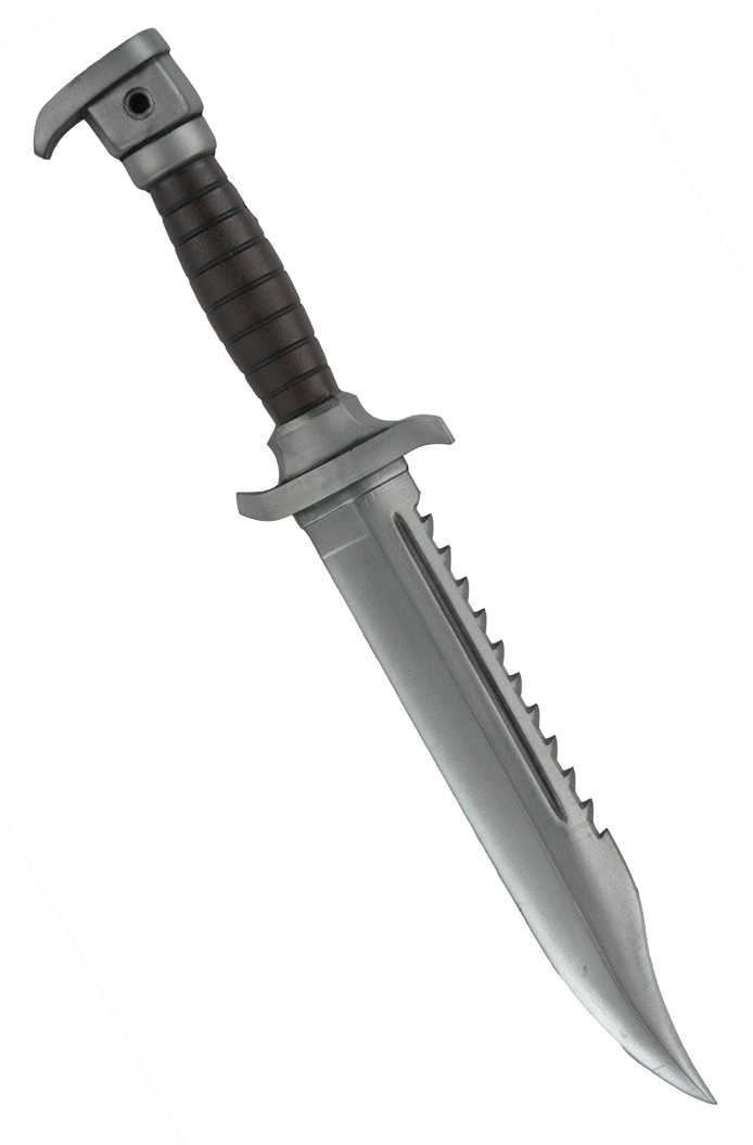Combat Knife Isolatedon Gray PNG