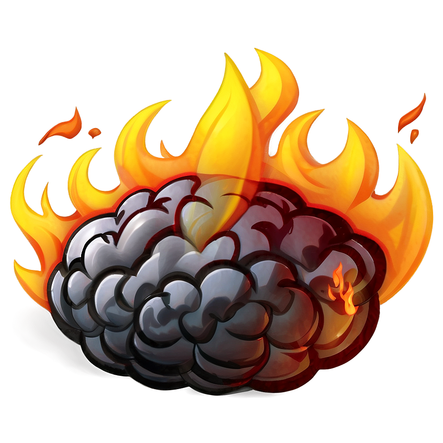 Combustion Fire Emoji Image Png 05042024 PNG