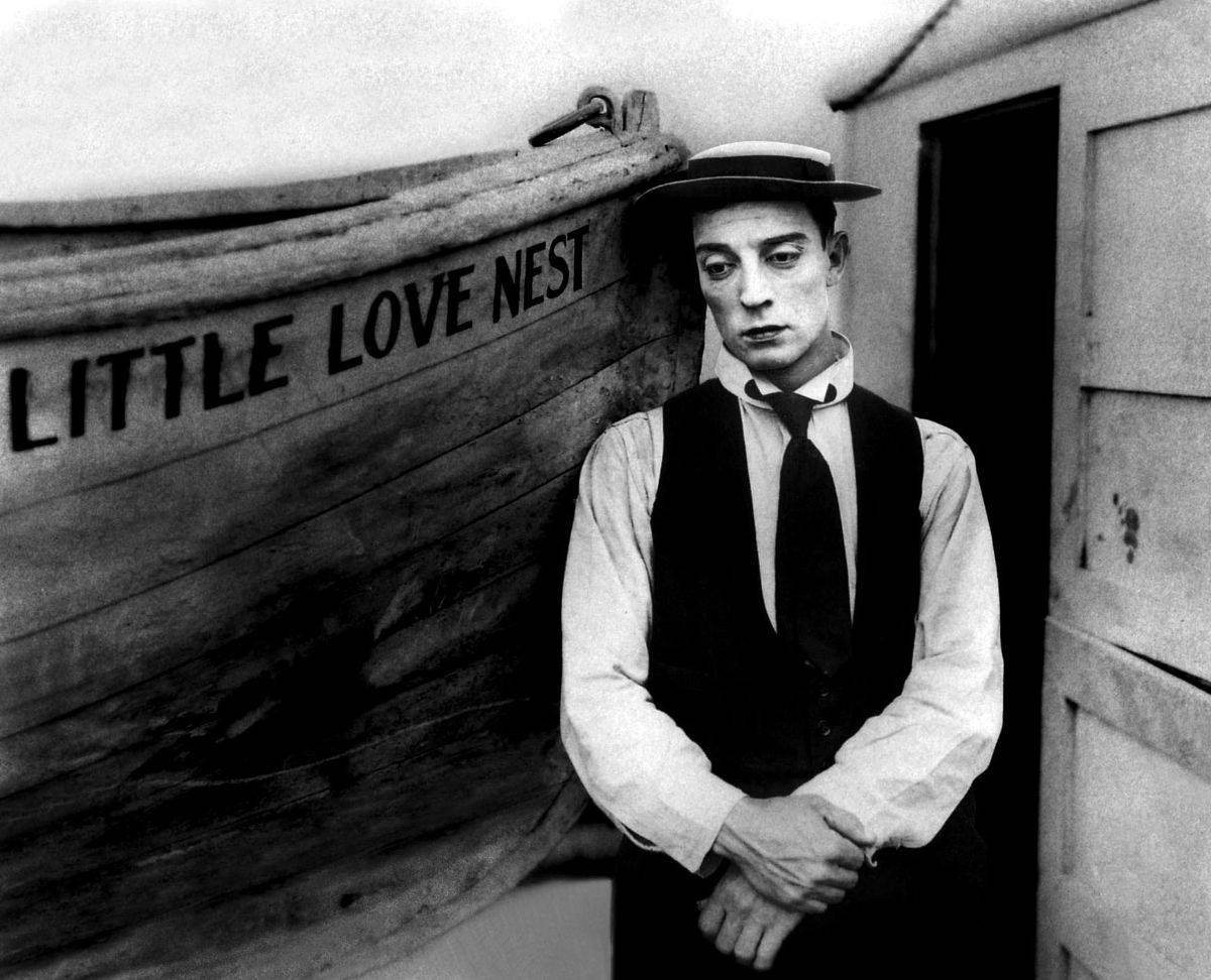Skuespilleren Buster Keaton fra Amerika Komikeren Wallpaper