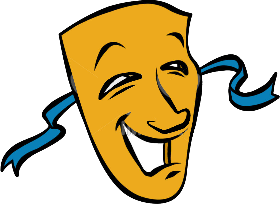 Comedy Tragedy Mask Icon PNG