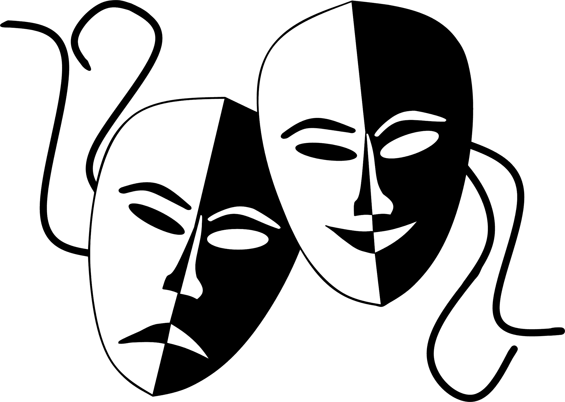 Comedy Tragedy Masks PNG