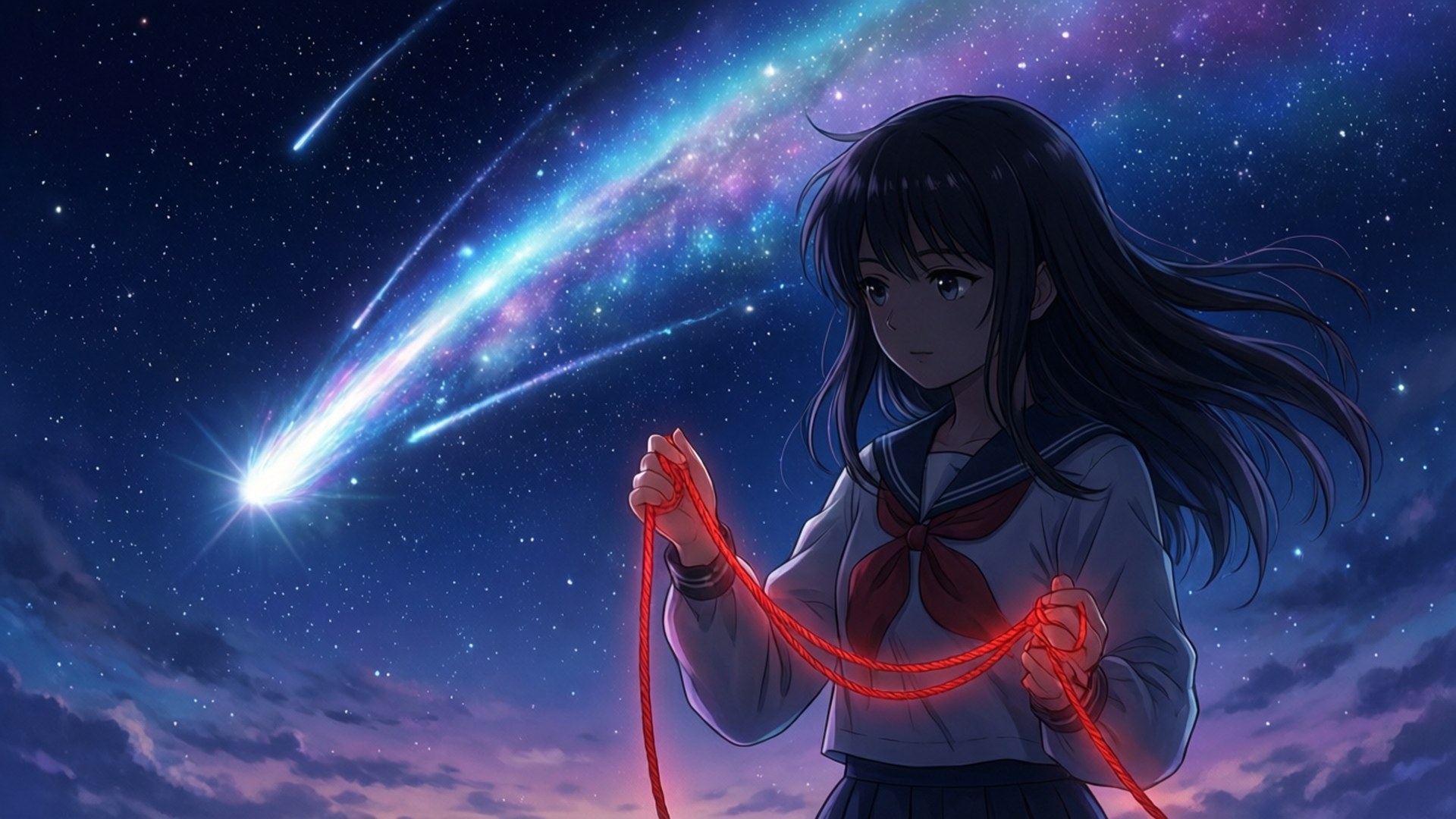 Cordão do Cometa Mitsuha Papéis de Parede