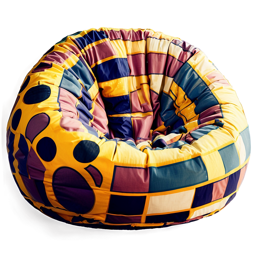 Comfy Bean Bag Chair Png 06132024 PNG