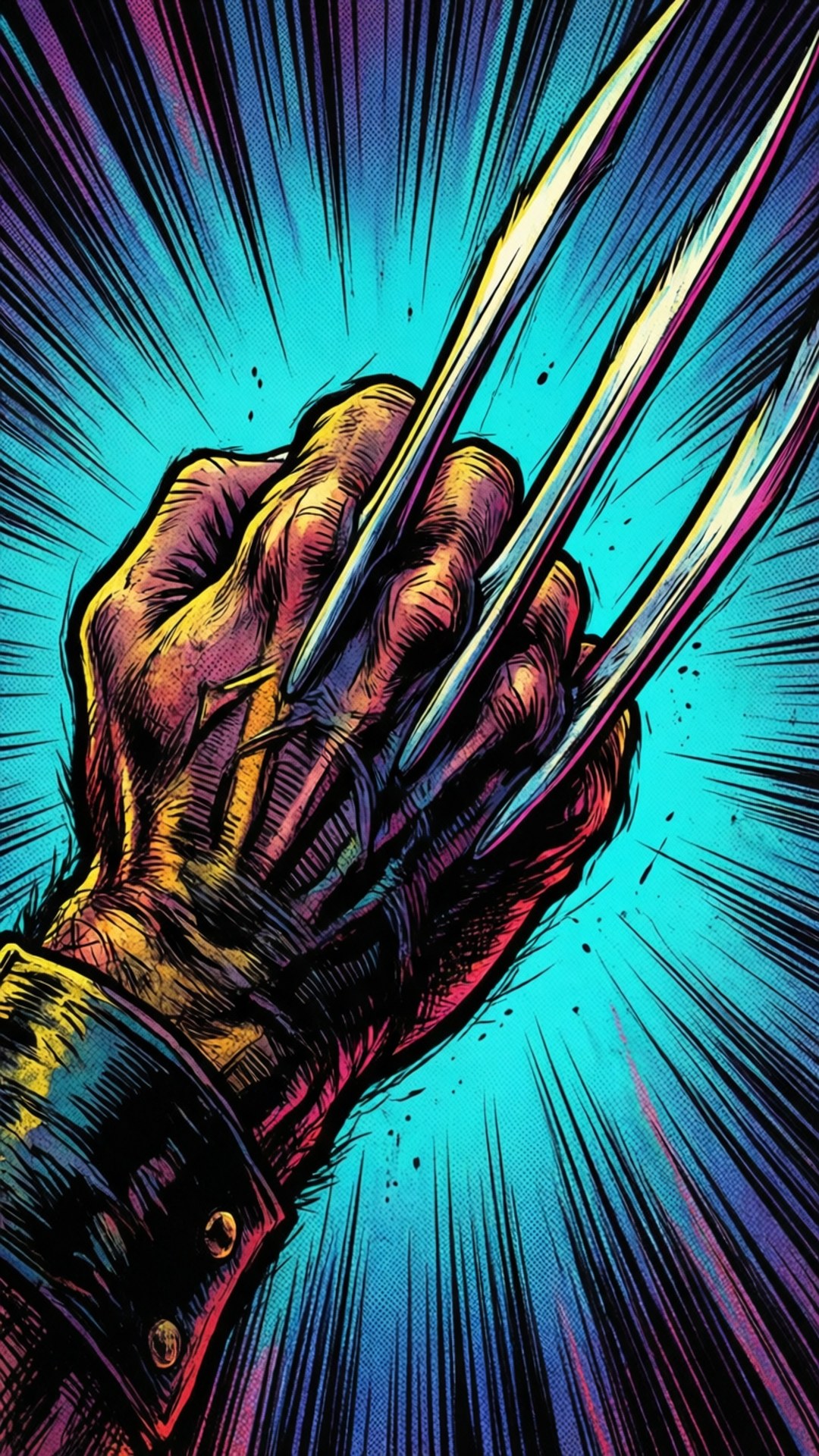 Comic Action Claws Bakgrunner
