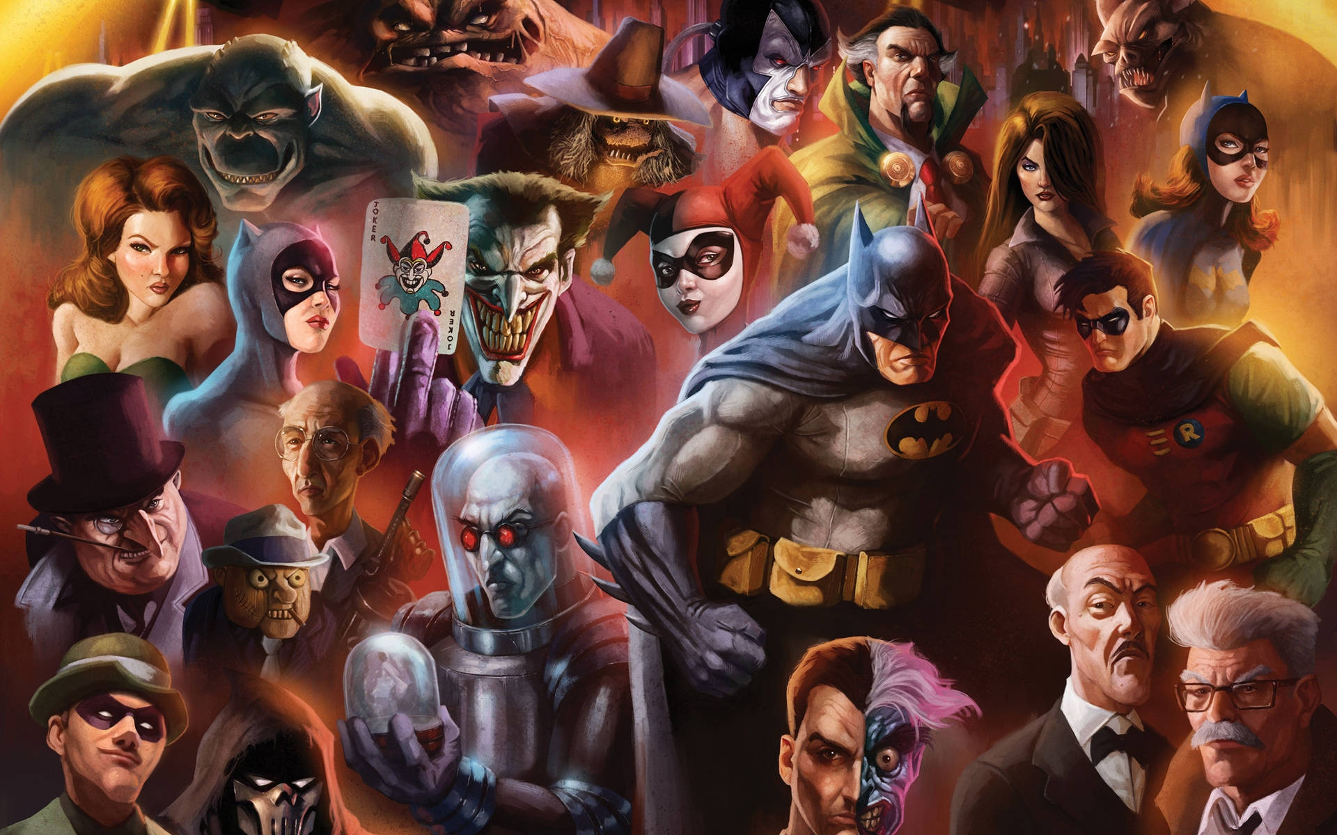 Tegneserier og DC Superhelte Malfet Wallpaper